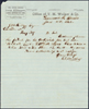 Letter sent by Walker to Kellogg with encolsure of patent for land warrants.