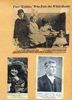 Scrapbook page with three different clippings of President Wilson's family members. The top one is of his grand children and grandnieces, the bottom left is of his wife, and the bottom right is his father.