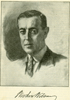 Image of Woodrow Wilson and his signature from the cover of his published speech, "A Friend of Immigration: Speech of Governor Wilson to Delegation of Editors of Newspapers Published in Foreign Languages."