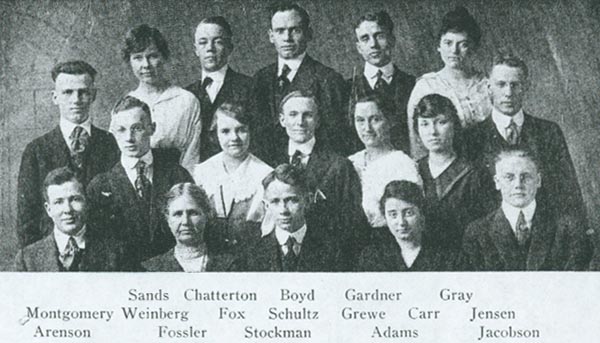 Chemistry Club photo from 1918 Cornhusker