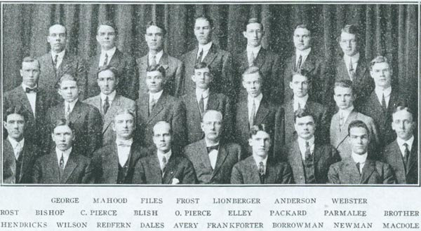 Fraternity photo from 1911 Cornhusker
