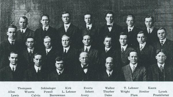 Fraternity photo from 1915 Cornhusker
