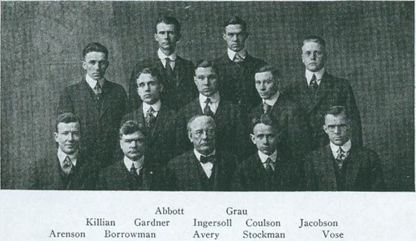 Fraternity photo from 1918 Cornhusker