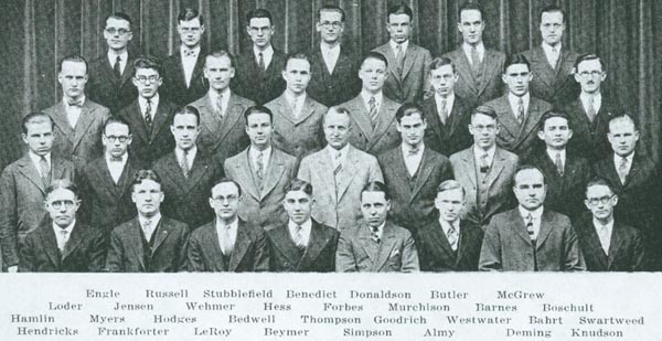 Fraternity photo from 1926 Cornhusker