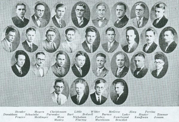 Fraternity photo from 1927 Cornhusker
