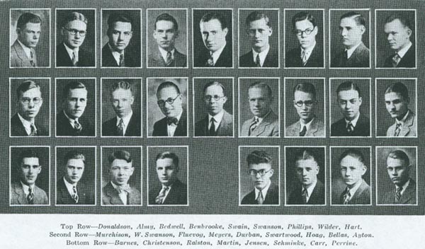 Fraternity photo from 1928 Cornhusker