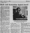  An article as seen in the February 14, 1969 Daily Nebraskan, c. 1969.
